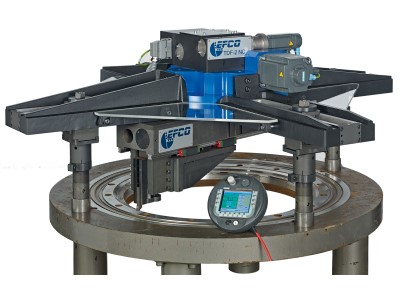 EFCO portable CNC machine - TDF NC port. CNC controlled flange facer
